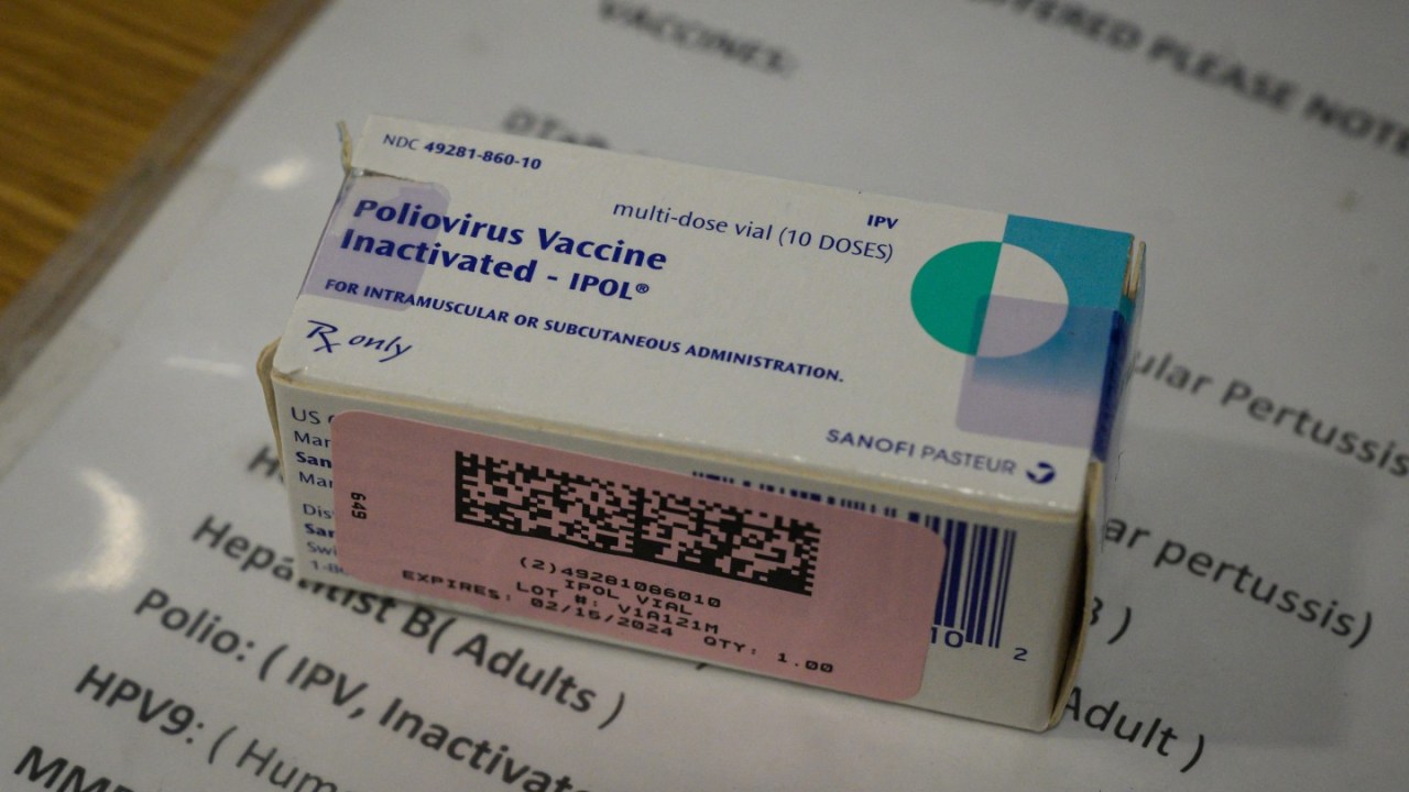 box labelled inactivated polio vaccine