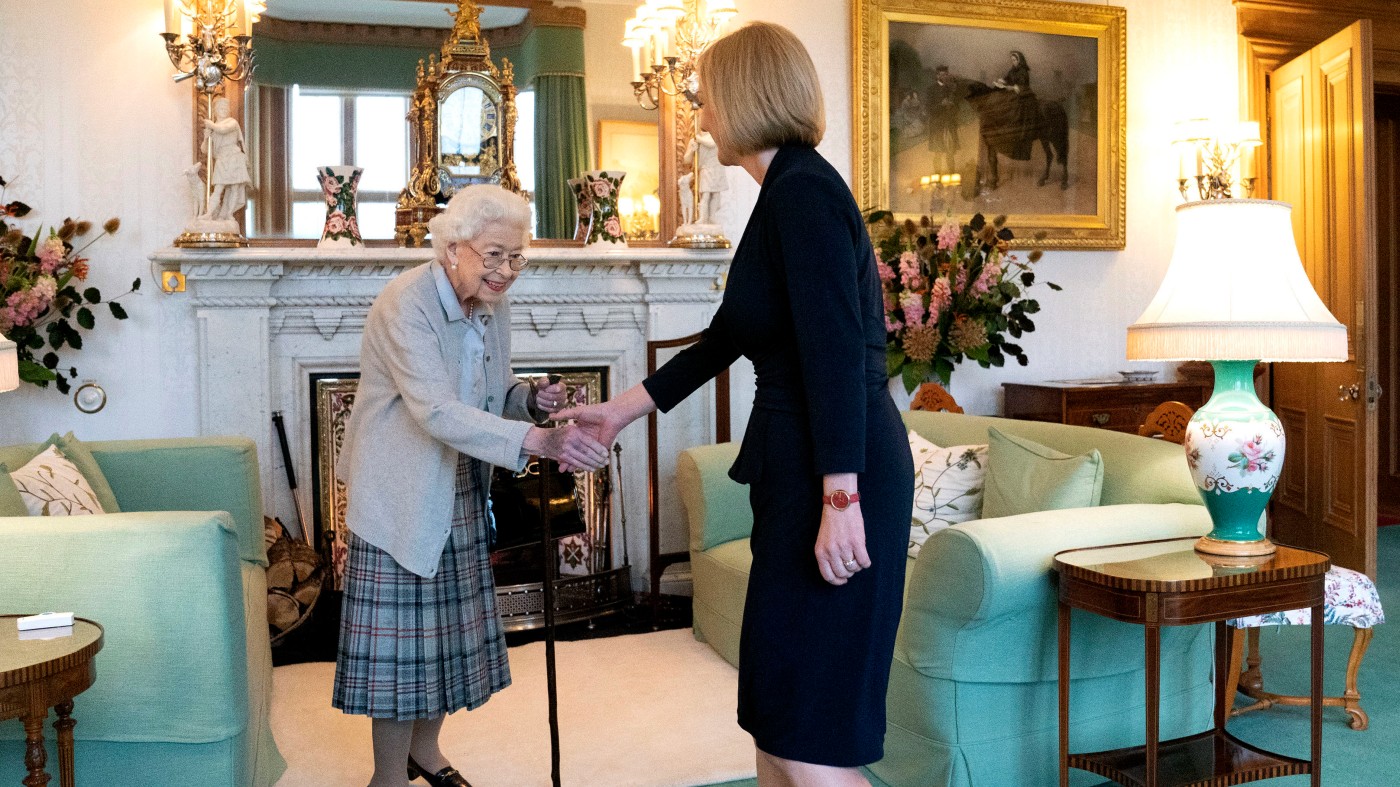 Queen Elizabeth with Liz Truss