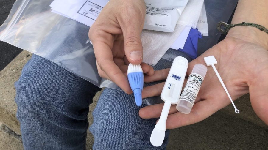 HIV testing kit.