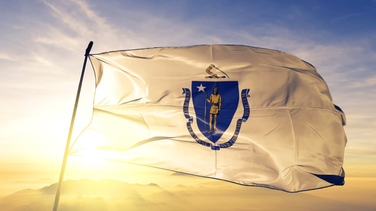 Massachusetts flag.