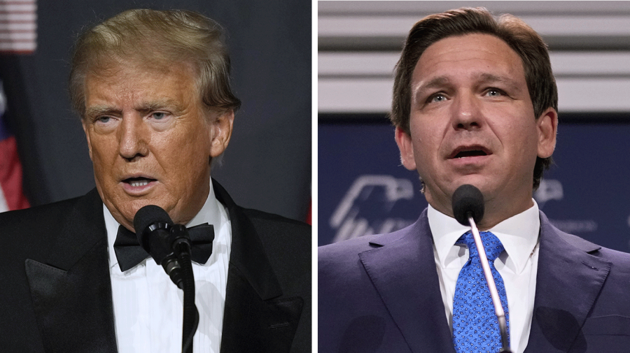 Donald Trump and Ron DeSantis