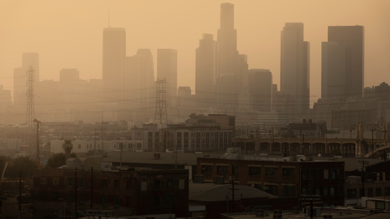 City air pollution.