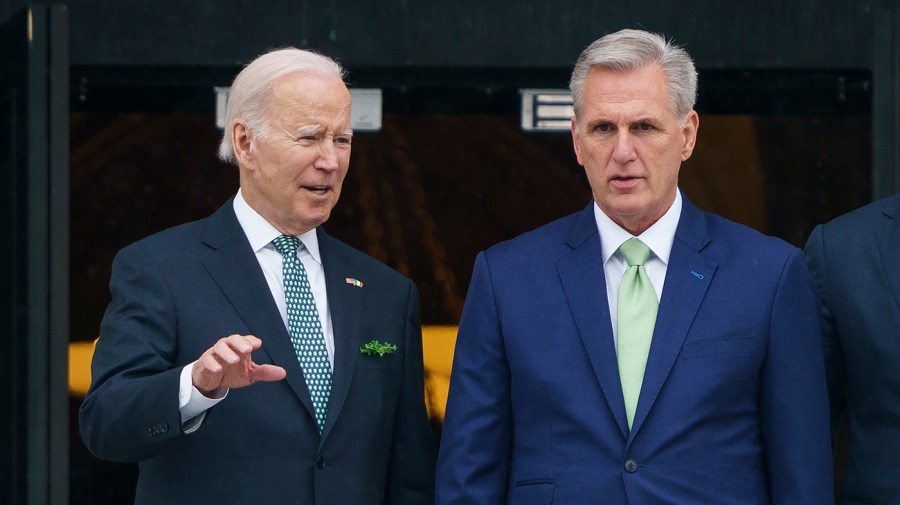 President Biden and Speaker Kevin McCarthy (R-Calif.)