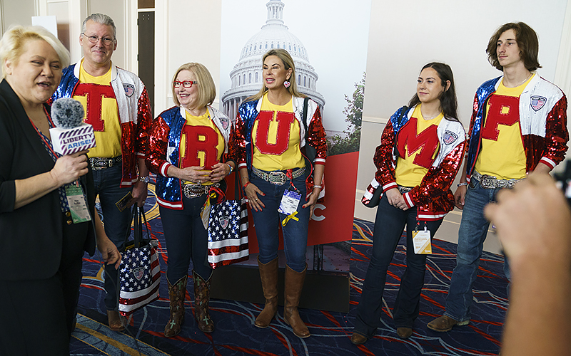 Members of Trump Tribe Texas are interviewed