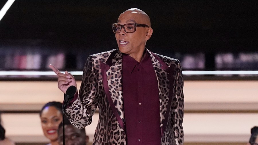 RuPaul helps present the Emmy for outstanding limited or anthology series