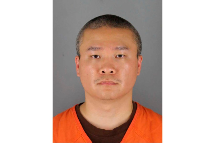 This photo provided by the Hennepin County, Minn., Sheriff's Office on June 3, 2020, shows Tou Thao, a former Minneapolis police officer who held back bystanders while his colleagues restrained a dying George Floyd. Thao was found guilty on Monday, May 1, 2023 of aiding and abetting manslaughter.