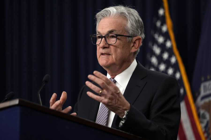 Federal Reserve Chairman Jerome Powell speaks during a news conference in Washington, Wednesday, May 3, 2023, following the Federal Open Market Committee meeting. (AP Photo/Carolyn Kaster)