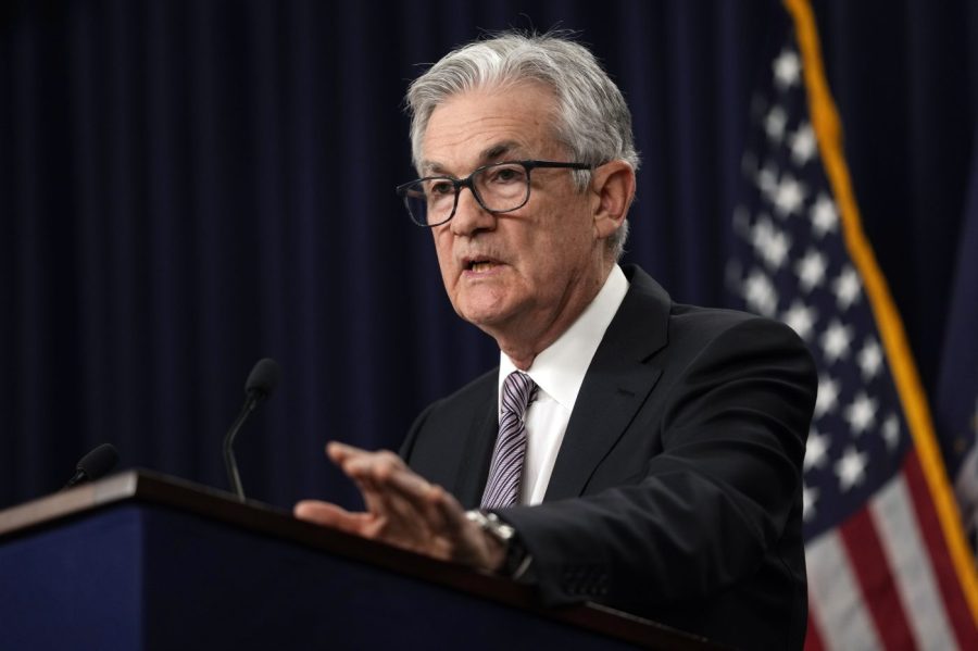 Federal Reserve Chairman Jerome Powell speaks during a news conference in Washington, Wednesday, May 3, 2023, following the Federal Open Market Committee meeting. (AP Photo/Carolyn Kaster)