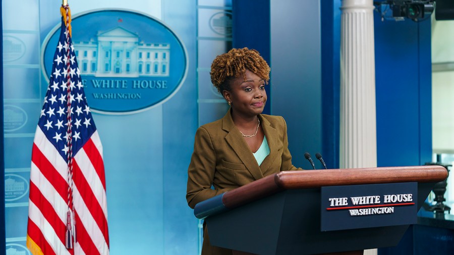 White House press secretary Karine Jean-Pierre