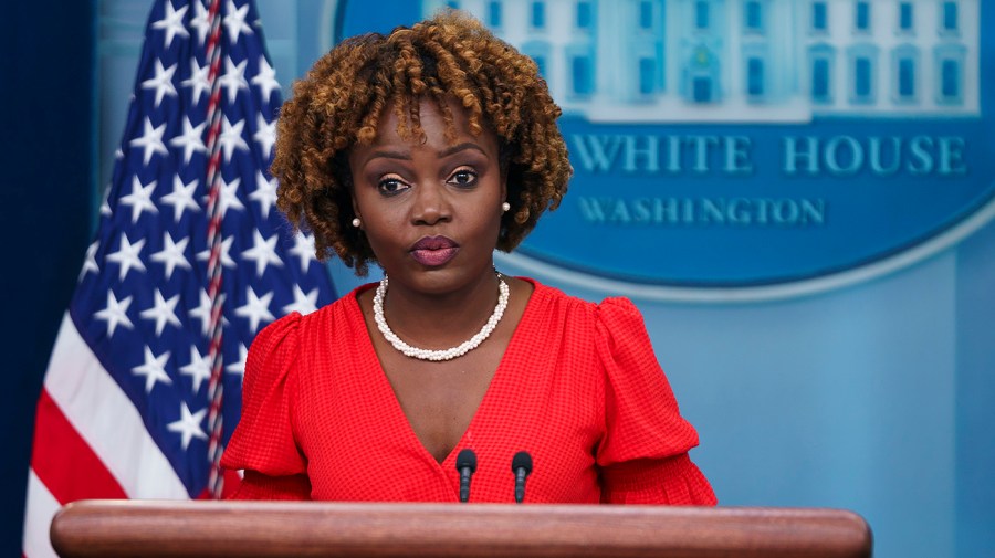 White House press secretary Karine Jean-Pierre