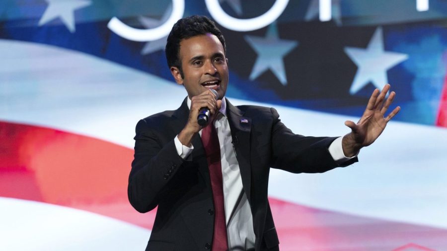 Republican presidential candidate Vivek Ramaswamy speaks during the Pray Vote Stand Summit on Friday, Sept. 15, 2023, in Washington. (AP Photo/Jose Luis Magana, File)