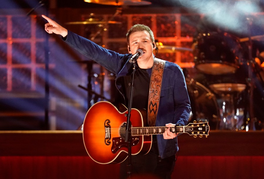 FILE - Morgan Wallen performs "Man Made a Bar" at the 57th Annual CMA Awards in Nashville, Tenn., on Nov. 8, 2023. (AP Photo/George Walker IV, File)