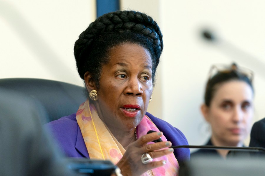 Representative Sheila Jackson Lee speaks at a congressional hearing.