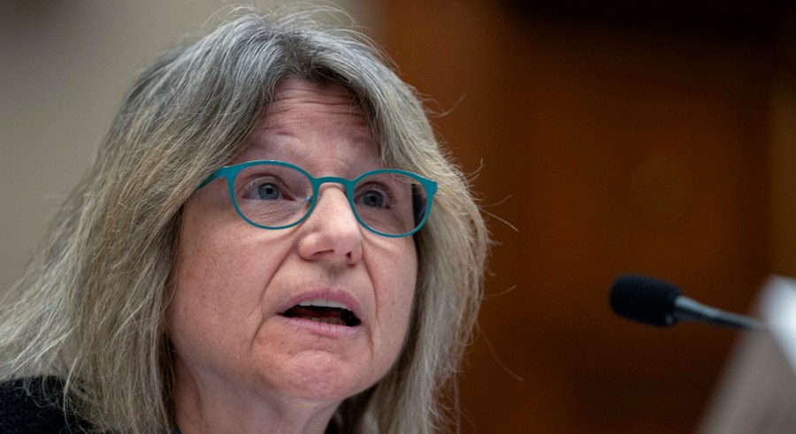 Massachusetts Institute of Technology (MIT) President Sally Kornbluth speaks during a hearing of the House Committee on Education on Capitol Hill, Tuesday, Dec. 5, 2023 in Washington.