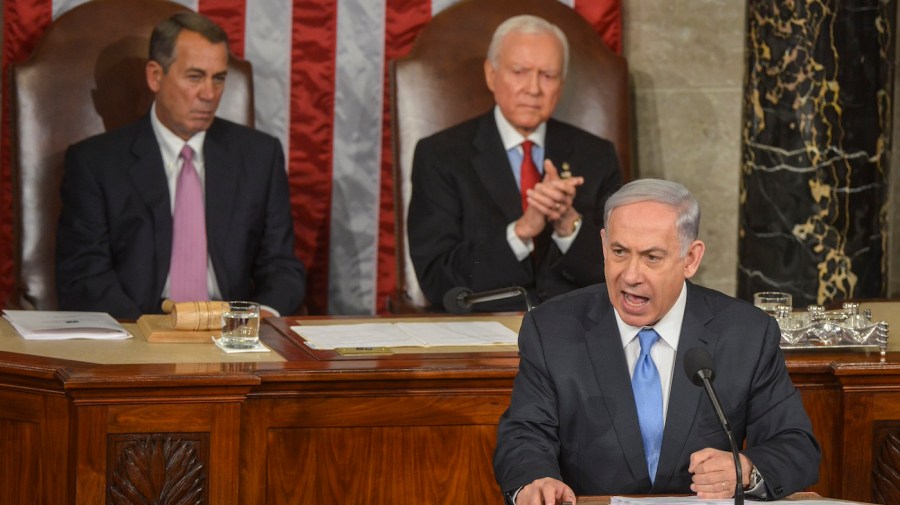 Benjamin Netanyahu speaks before joint session of Congress.