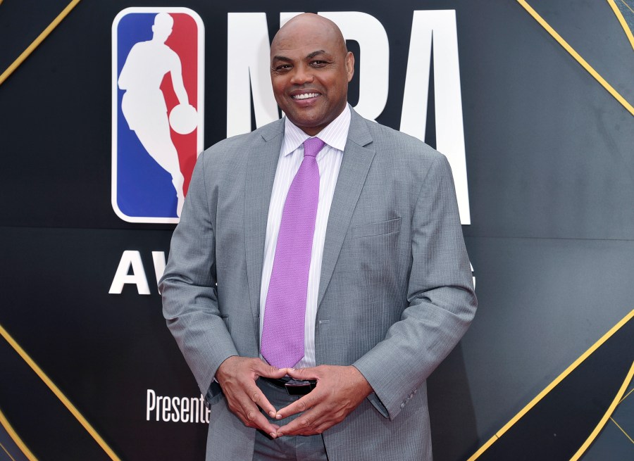FILE - Charles Barkley arrives at the NBA Awards on June 24, 2019, at Barker Hangar in Santa Monica, Calif. Barkley says next season will be his last on TV, no matter what happens with the NBA's media deals. It will be the Hall of Fame player's 25th season and could be the last that TNT broadcasts the league. (Photo by Richard Shotwell/Invision/AP, File)