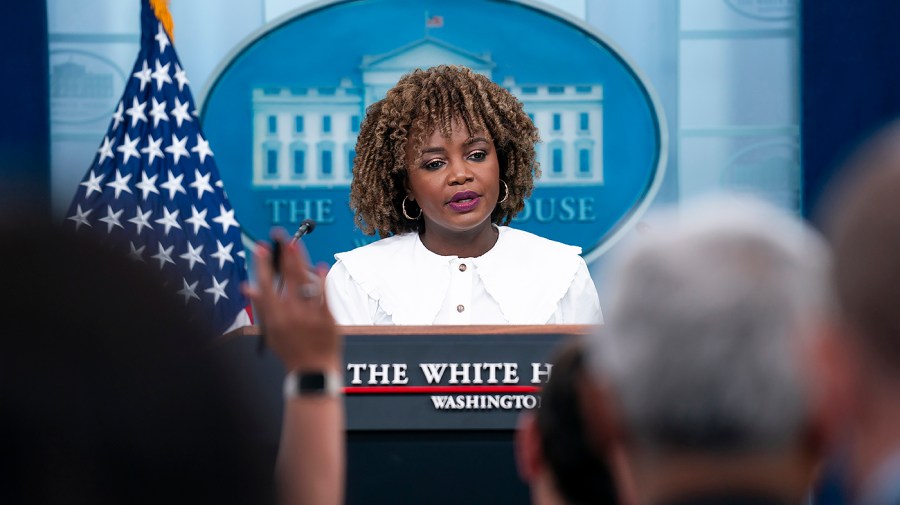 White House press secretary Karine Jean-Pierre