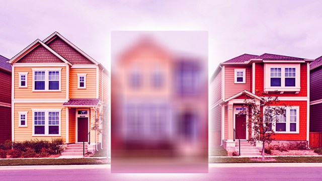 Houses blur