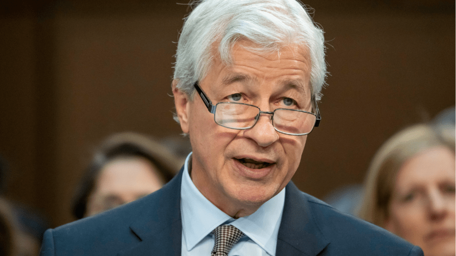 Jamie Dimon, Chairman and CEO, JPMorgan Chase & Co., speaks during a Senate Banking, Housing, and Urban Affairs Committee oversight hearing to examine Wall Street firms on Capitol Hill, Wednesday, Dec. 6, 2023 in Washington. (AP Photo/Alex Brandon)