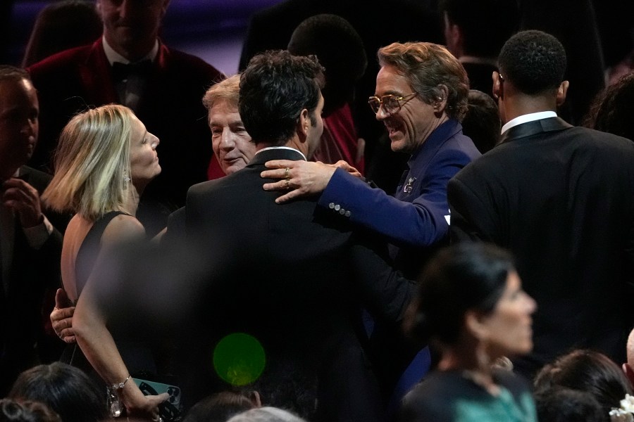 Robert Downey Jr. in the audience during the 76th Primetime Emmy Awards on Sunday, Sept. 15, 2024, at the Peacock Theater in Los Angeles. (AP Photo/Chris Pizzello)